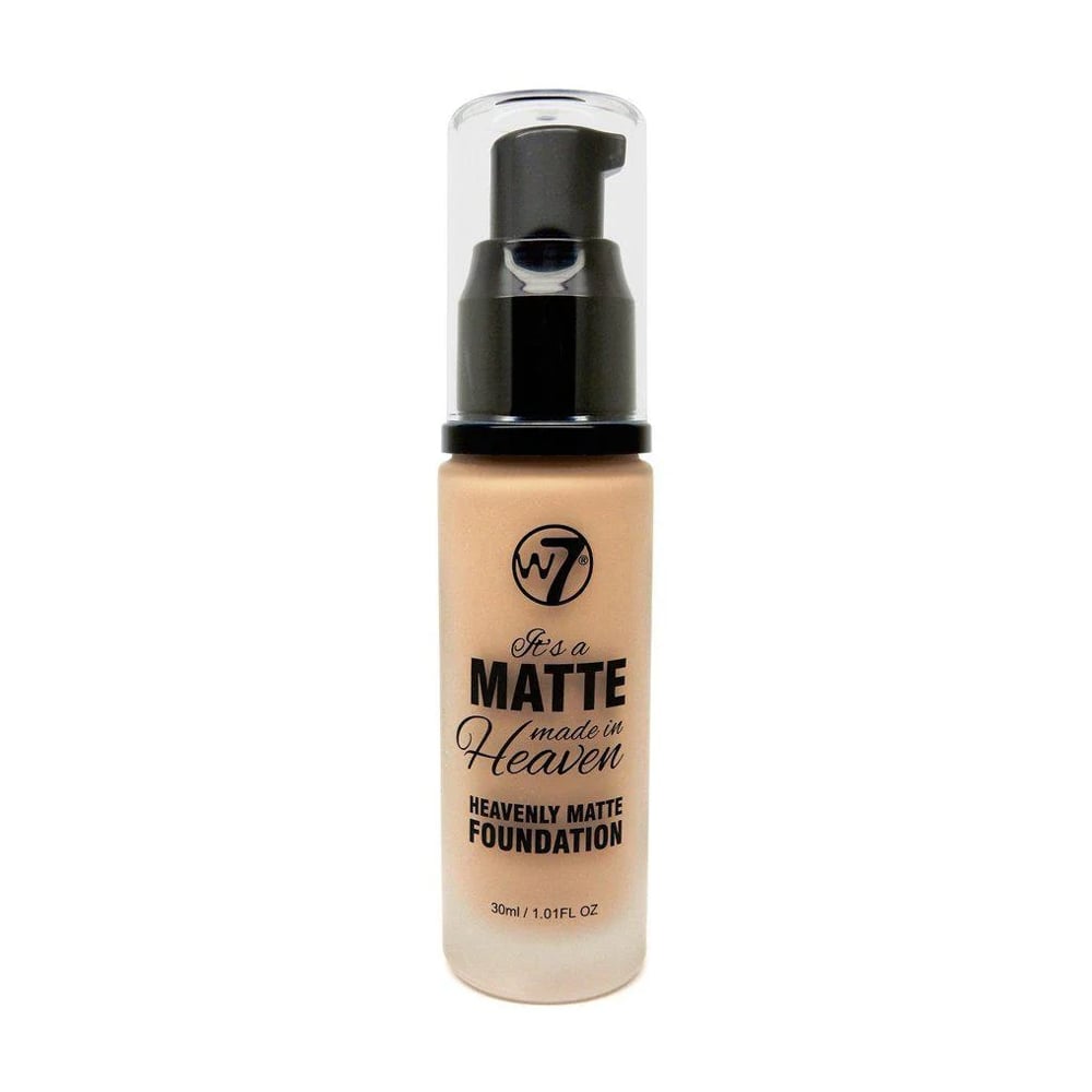 Матувальний тональний крем для обличчя W7 Matte Made In Heaven Foundation Fresh Beige, 30 мл